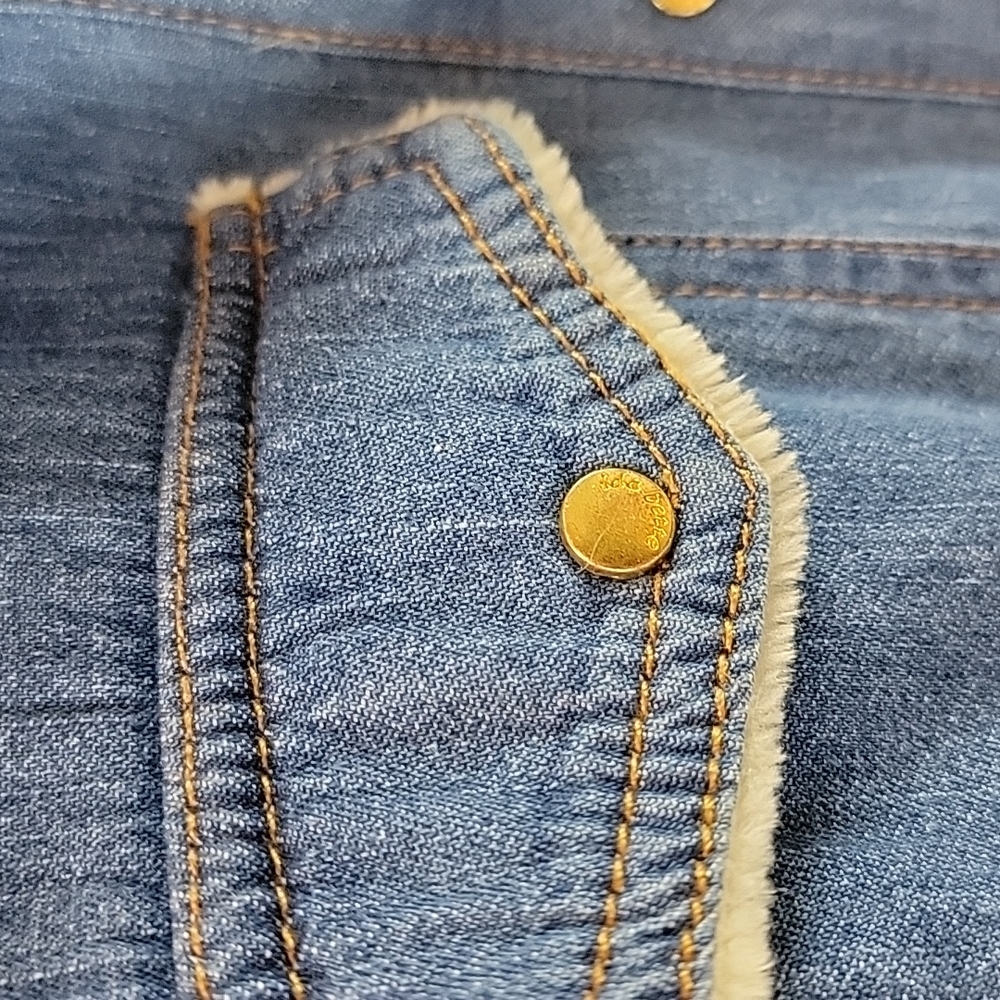 Pink Ripple Jean Jacket size small - Picture 4 of 6